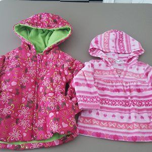 Coat Hoodie Fleece Girl size 3t